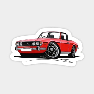 Triumph Stag Red Magnet