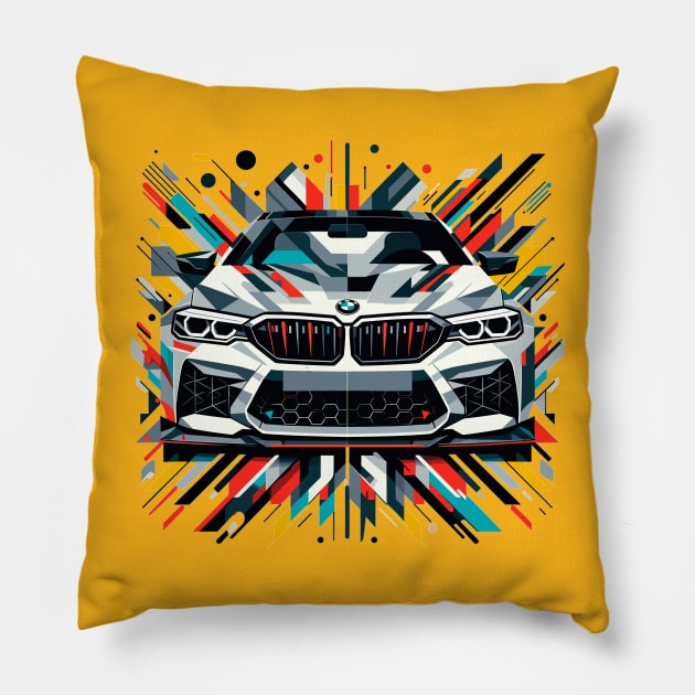 BMW M5 Pillow by Vehicles-Art