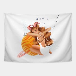 Capricorn sign Tapestry