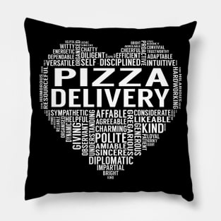 Pizza Delivery Heart Pillow