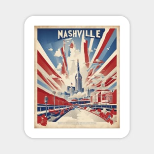 Nashville Tennessee United States of America Tourism Vintage Poster Magnet