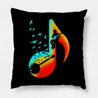 Music Banjo Player Pillow