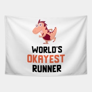 World's Okayest Runner Tapestry