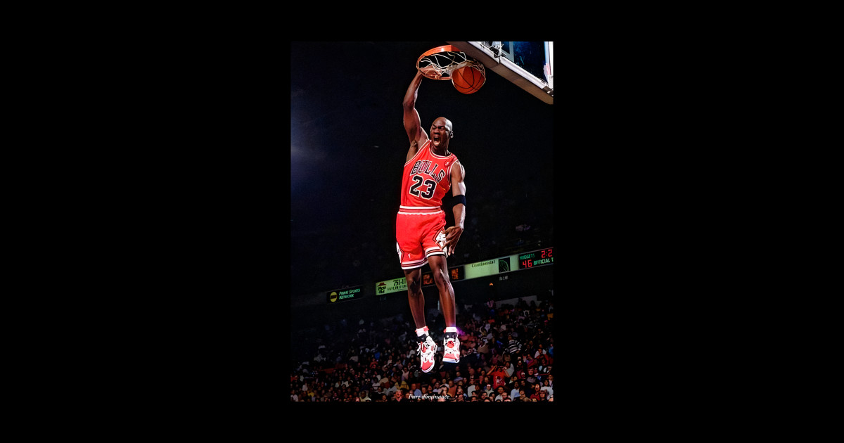 michael jordan iconic dunk