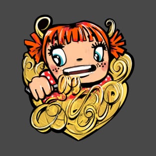 Girl eating spaghetti T-Shirt