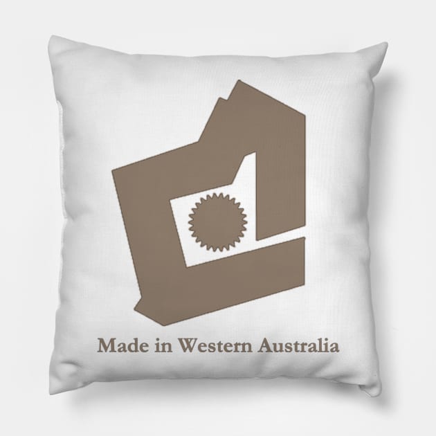 Made in Western Australia - Birthmark Pillow by lyricalshirts