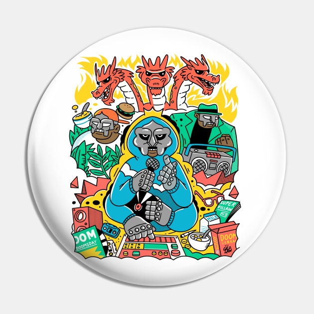 MF DOOM & FRIENDS Pin by geolaw