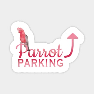 Parrot Parking - Galah Cockatoo Magnet