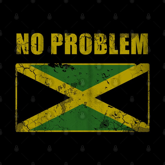 Vintage Jamaica No Problem Jamaican Flag by E