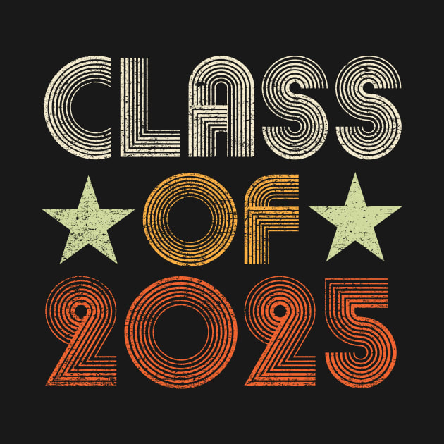 Class Of 2025 Retro Vintage Senior Graduation Class Of 2025 T Shirt Teepublic 