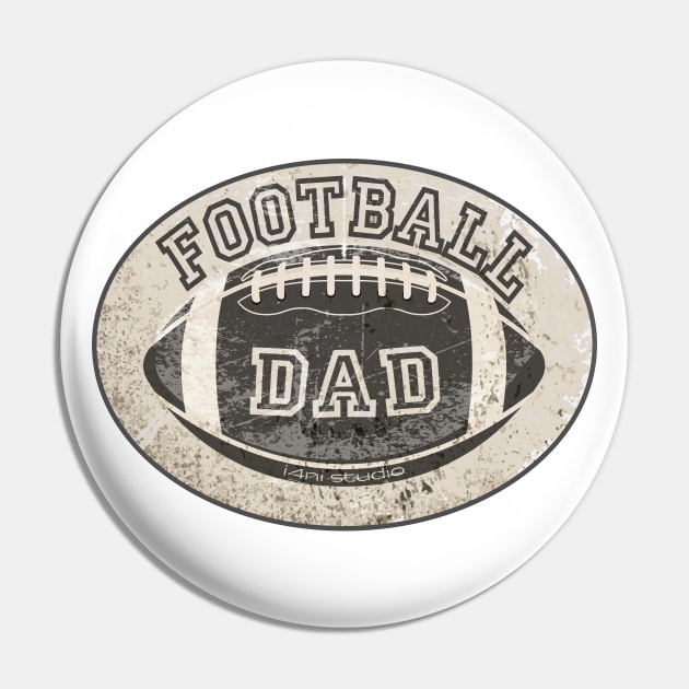 Football Dad Pin by i4ni Studio