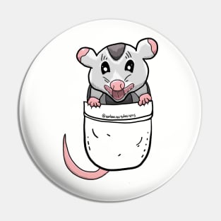 Opossum In Your Pocket Pin