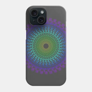 Spectral Riemann Zeta Mathdala Phone Case