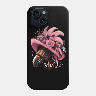 Cute Horse 150th Derby Day 2024 Horse racing Fascinator Phone Case