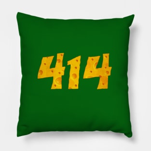 MILWAUKEE DAY 414 • MKE WI Cheesehead Pillow