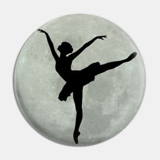 Ballet Dancer Over the Moon Pin