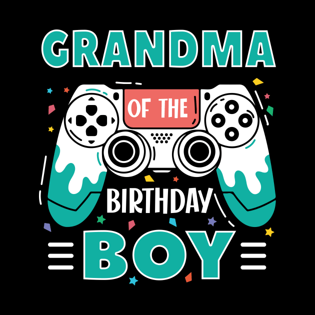 grandma Of The Birthday Boy Video Game B-day Gift For Boys Kids by Patch Things All