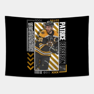 Patrice Bergeron Paper Poster Version 10 Tapestry