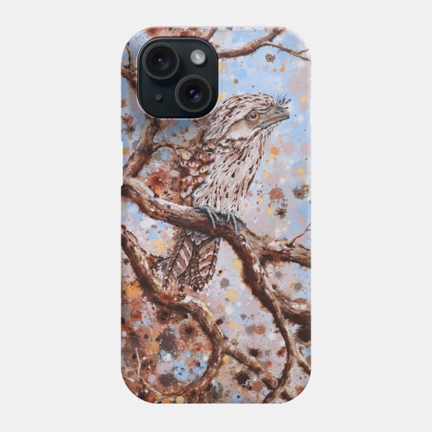 Devoted Discombobulation (Tawny Frogmouth Family) Phone Case by KADuffy