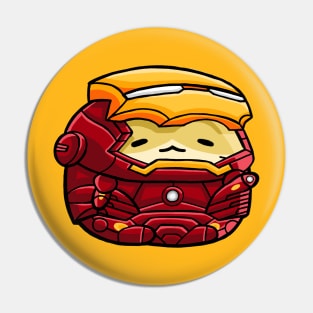 Cute Hamster Super Hero Pin