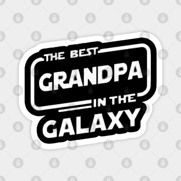 the best grandpa in the galaxy white Magnet by omarbardisy