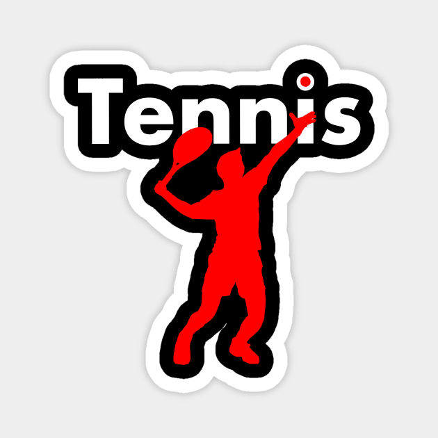 Tennis shirt in retro vintage style - gift for tennis player Magnet by PDAG