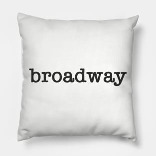 Broadway newsprint Pillow