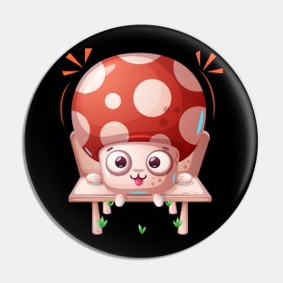 Cartoon Mushroom Cute Pin