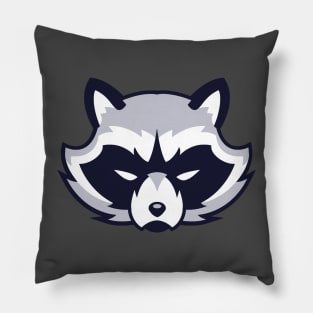 Angry Raccoon Pillow