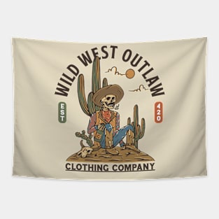 Wild Western Outlaw Tapestry
