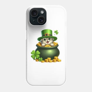 St Patricks Day Scottish Fold Cat Phone Case