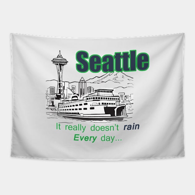 Seattle Washington Tapestry by artsytee