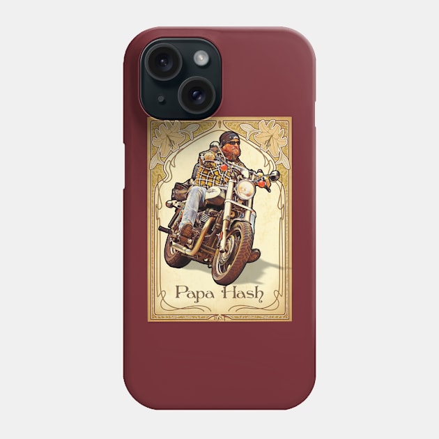 Papa Hash Apparel: Papa Hash Art Nouveau Phone Case by Papa Hash's House of Art