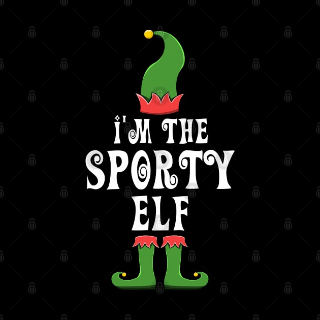 Sporty Elf for Matching Family Group by jkshirts