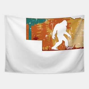 Bigfoot Retro Vintage Sasquatch Nebraska Tapestry