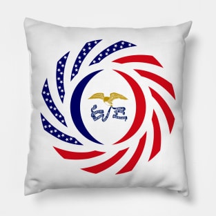 Iowa Murican Patriot Flag Series Pillow