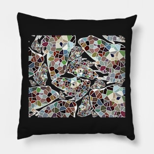 Geometric frog mix Pillow