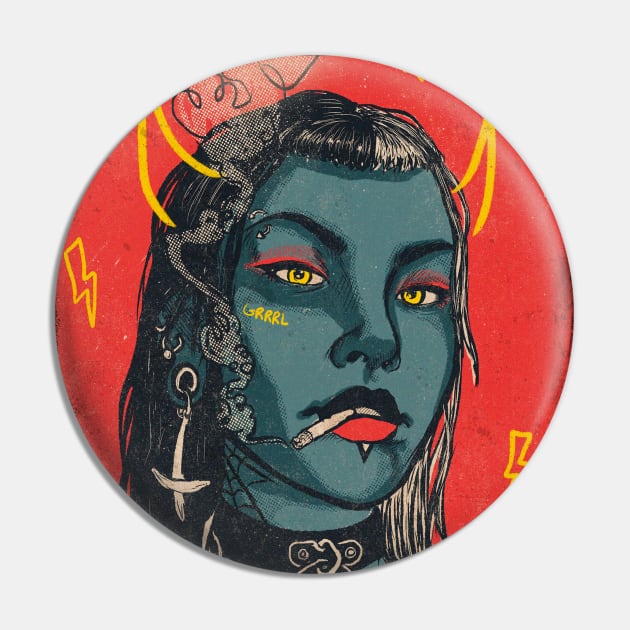 GRRRL Pin by aLouro