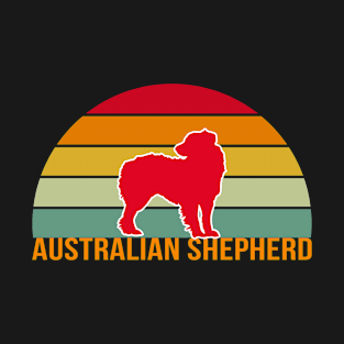 Australian Shepherd Vintage Silhouette T-Shirt