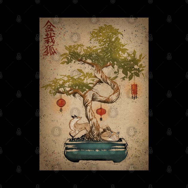 Bonsai kitsune by Little Bad Wren 