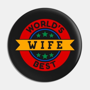 World's Best Wife Pin