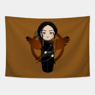 Kokeshi Katniss Tapestry