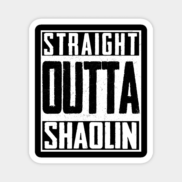 Straight Outta Shaolin Temple Buddha Chinese Magnet by magazin