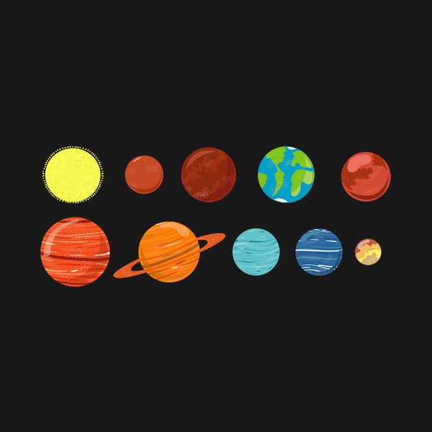 Solar System Galaxy Stars Kids Gift Idea by dconciente