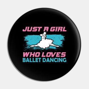 Ballet Dancing Girl Dancer Ballerina Gift Pin