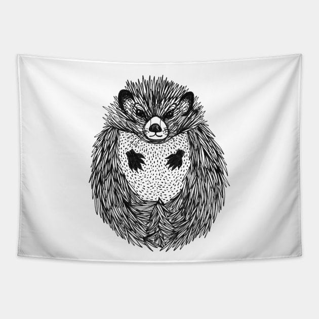 Hedgehog Tapestry by InkedinRed