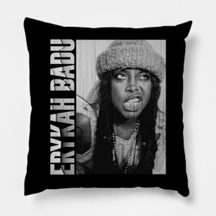 Erykah Badu - Vintage Retro Pillow