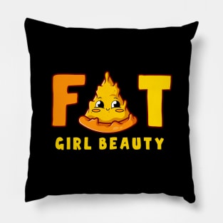 Fat girl beauty Pillow