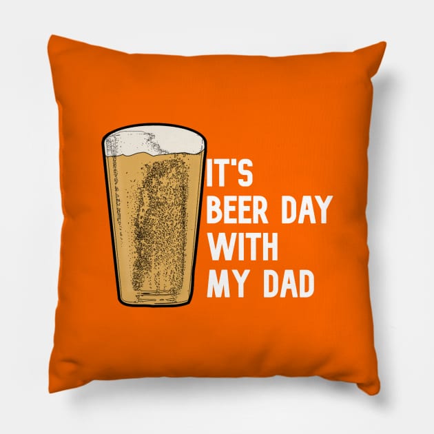 Father & Son Day | Beer Day | Best Gift For Dad Pillow by waltzart