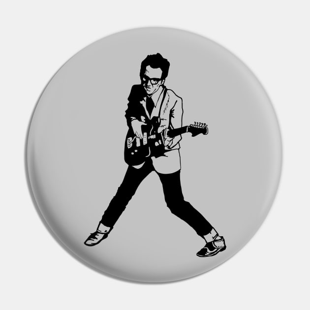 Elvis Costello Pin by The Lisa Arts